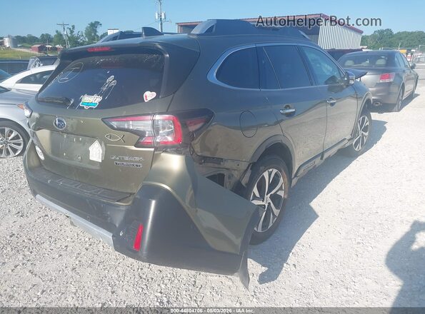 4S4BTGPD6L3215219 2020 SUBARU OUTBACK Зеленый Задняя правая четверть