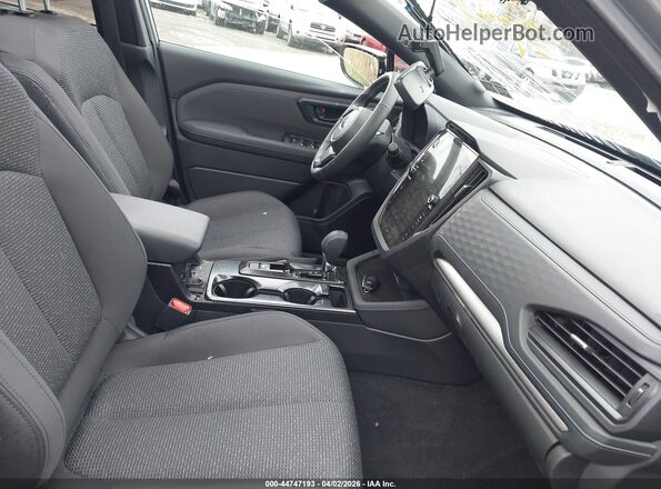 4S4SLDB67T3021726 2026 SUBARU FORESTER Gray Вид салону спереду