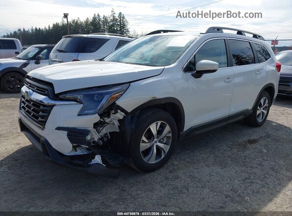4S4WMADD8S3401598 2025 SUBARU ASCENT White წინა მარცხენა ხედი სამი მეოთხედიდან