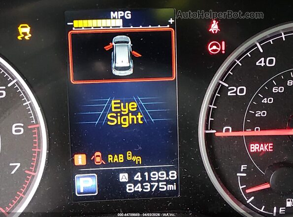 4S4WMAFD8K3489081 2019 SUBARU ASCENT Серый Вид задних сидений