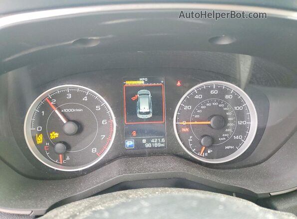 4S4WMAFD9M3475497 2021 SUBARU ASCENT White Vista del cuadro de instrumentos
