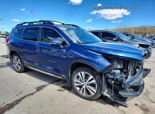 4S4WMAJD9K3488092 2019 SUBARU ASCENT Blue Передня права чверть