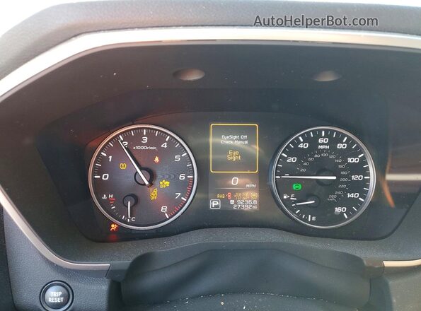 4S4WMAPD0S3422876 2025 SUBARU ASCENT Gray Widok zestawu wskaźników