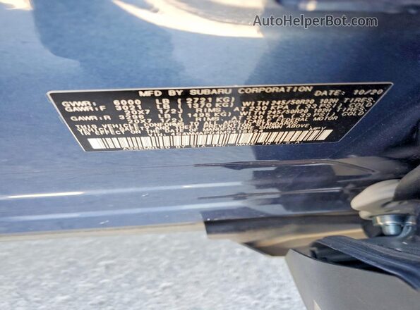 4S4WMAPD4M3418624 2021 SUBARU ASCENT Синий 