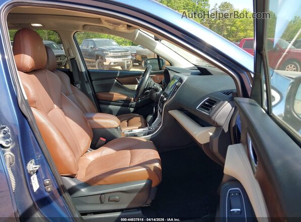 4S4WMARD7K3431104 2019 SUBARU ASCENT Blue Widok wnętrza z przodu