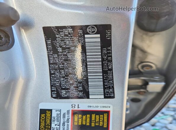 4T1BK1EB4GU219853 2016 TOYOTA AVALON Charcoal ძრავის განყოფილების ხედი