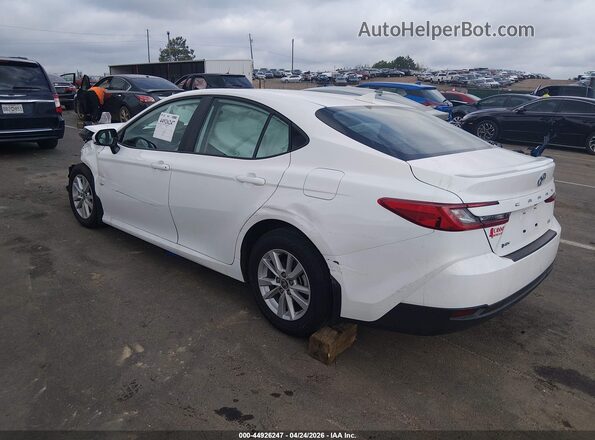 4T1DAACK9TU258012 2026 TOYOTA LE White Задня ліва чверть