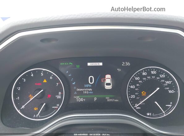 4T1DZ1FB3LU044198 2020 TOYOTA LIMITED Gray Vista de los asientos traseros