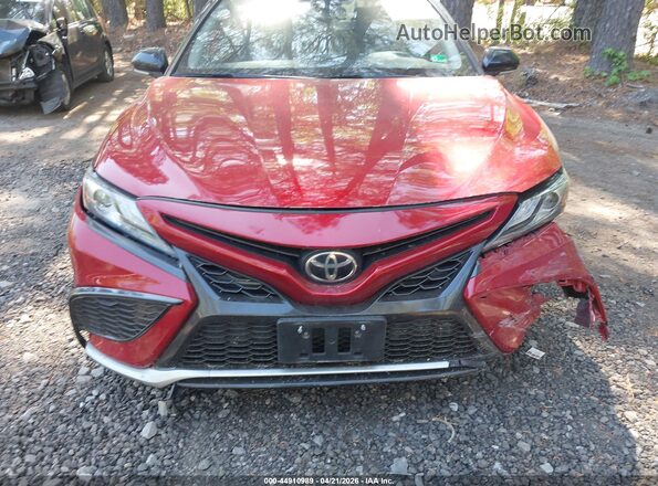 4T1K61BK3MU036190 2021 TOYOTA CAMRY Red ხელსაწყოთა პანელის ხედი