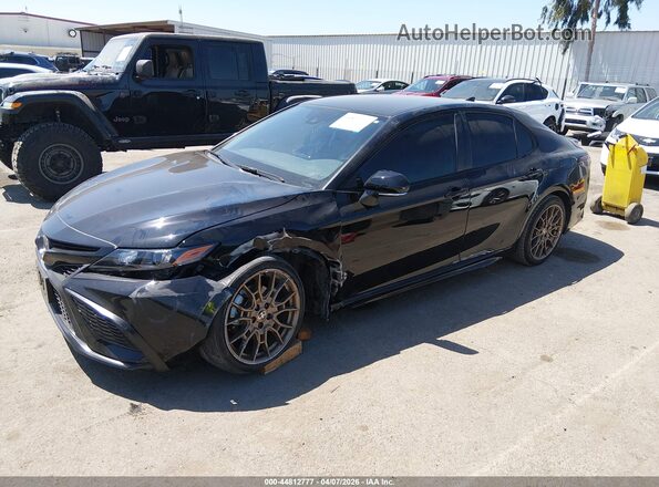 4T1T11AK4RU223160 2024 TOYOTA CAMRY Black წინა მარცხენა ხედი სამი მეოთხედიდან