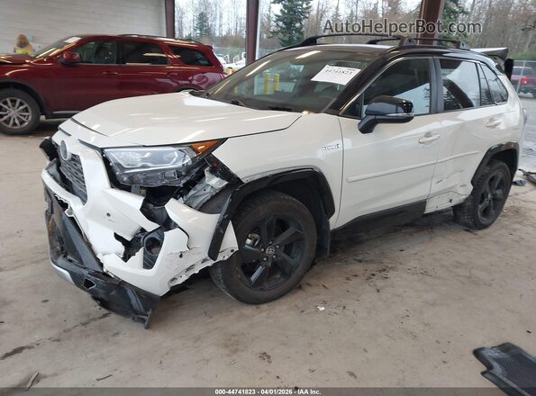 4T3E6RFV1MU032209 2021 TOYOTA RAV4 HYBRID Белый Передняя левая четверть