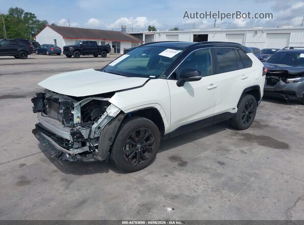4T3E6RFV3NU081882 2022 TOYOTA RAV4 HYBRID White Vista tres cuartos delantera izquierda