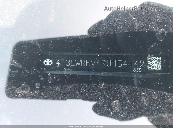 4T3LWRFV4RU154142 2024 TOYOTA LE Серый Вид подкапотного пространства