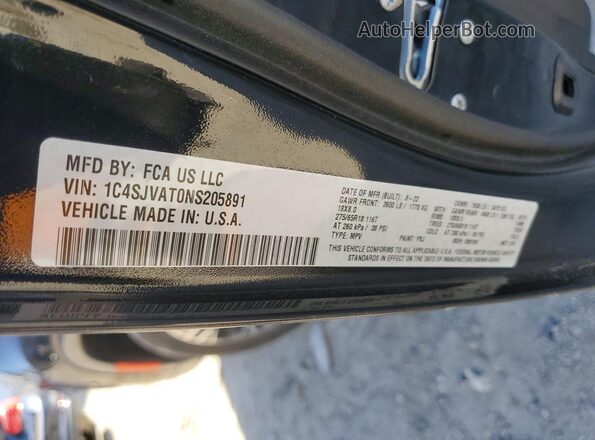 1C4SJVAT0NS205891 2022 JEEP WAGONEER Black 