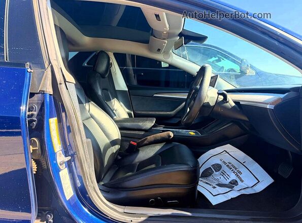 5YJ3E1EB0NF242147 2022 TESLA MODEL Blue უკანა ხედი
