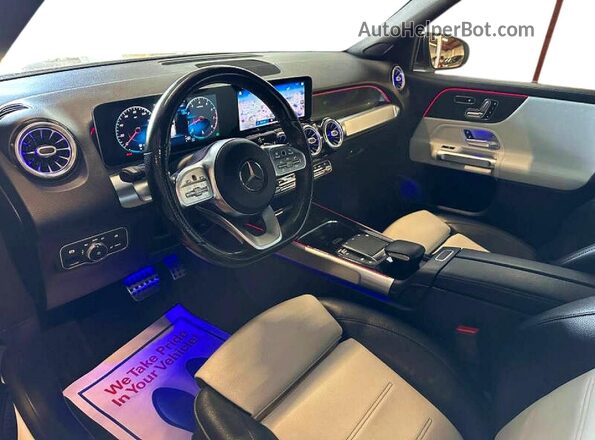 W1N4M4GB3MW109391 2021 MERCEDES-BENZ GLB-CLASS White Widok tylnych siedzeń