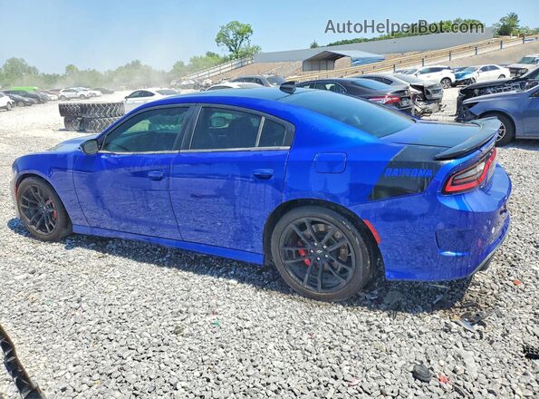 2C3CDXGJ8JH180001 2018 DODGE CHARGER Blue Հետևի աջ