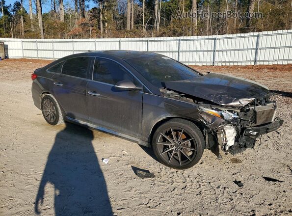 5NPE34AFXGH374832 2016 HYUNDAI SONATA Серый Вид спереди