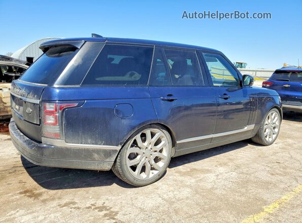 SALGS2FK6HA361194 2017 LAND ROVER RANGE ROVER Blue Przód prawy