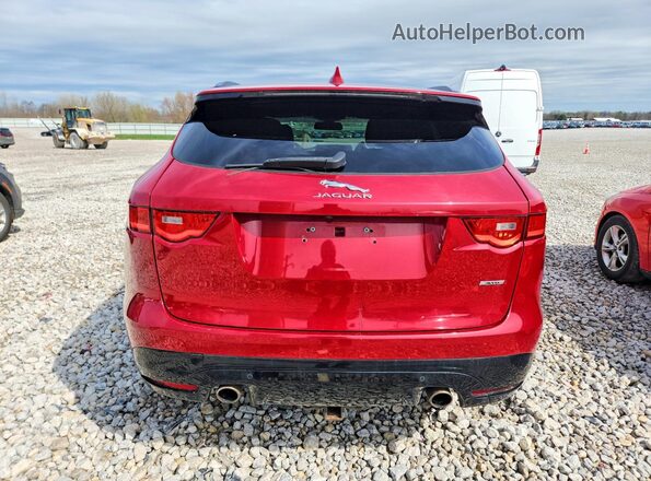 SADCM2BVXHA887803 2017 JAGUAR F-PACE Red Вид салону спереду