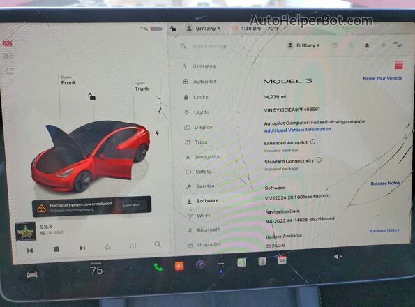5YJ3E1EA9PF466561 2023 TESLA MODEL 3 Red 