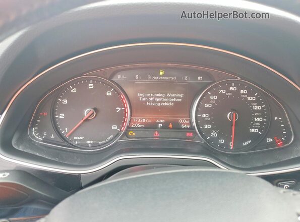 WA1LAAF78HD004316 2017 AUDI Q7 Black Widok tylnych siedzeń
