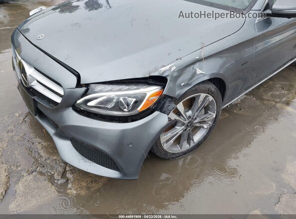 55SWF4HB7JU263979 2018 MERCEDES-BENZ C 350E Серый Вид спереди