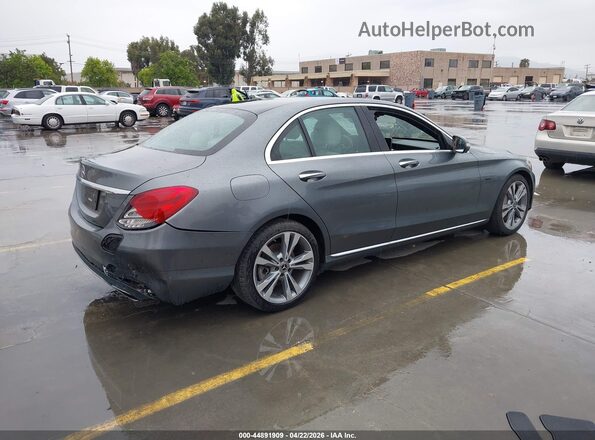55SWF4HB7JU263979 2018 MERCEDES-BENZ C 350E Серый Задняя правая четверть