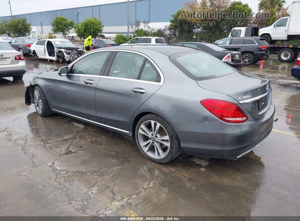55SWF4HB7JU263979 2018 MERCEDES-BENZ C 350E Серый Задняя левая четверть