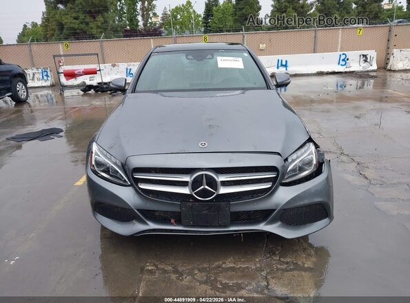 55SWF4HB7JU263979 2018 MERCEDES-BENZ C 350E Серый Вид задней части салона