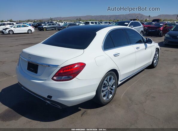 55SWF4JB0GU157103 2016 MERCEDES-BENZ C-CLASS Белый Задняя правая четверть