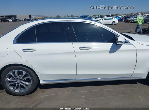 55SWF4JB0GU157103 2016 MERCEDES-BENZ C-CLASS Белый Вид задней части салона