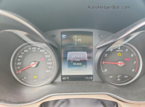 55SWF4JB1GU152184 2016 MERCEDES-BENZ C Белый Вид щитка приборов