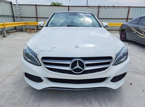 55SWF4JB1GU152184 2016 MERCEDES-BENZ C Белый Вид спереди