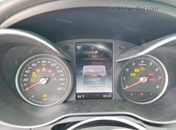 55SWF4JB1JU257069 2018 MERCEDES-BENZ C Black ხელსაწყოთა პანელის ხედი