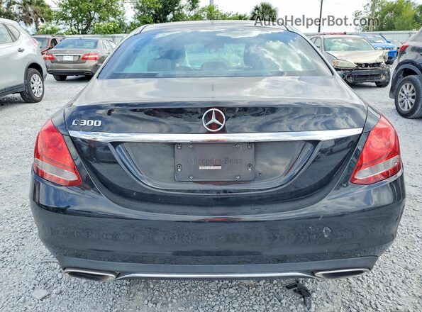55SWF4JB1JU257069 2018 MERCEDES-BENZ C Black უკანა ხედი