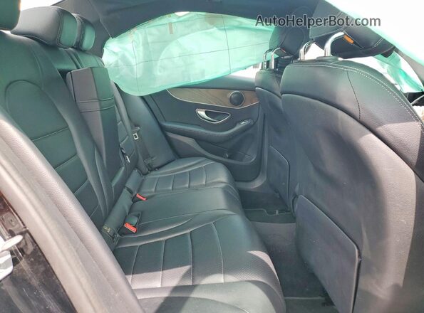 55SWF4JB1JU257069 2018 MERCEDES-BENZ C Black უკანა სავარძლების ხედი