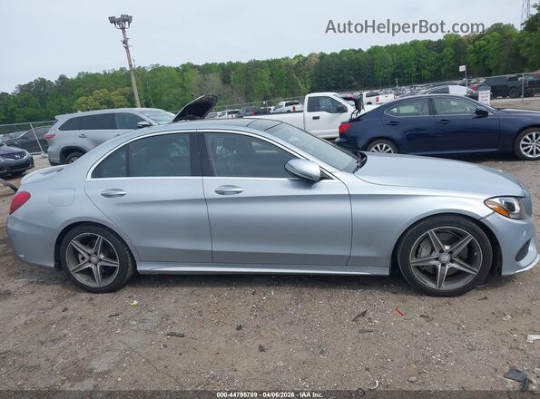 55SWF4JB3GU126685 2016 MERCEDES-BENZ C-CLASS Silver Вид задньої частини салону