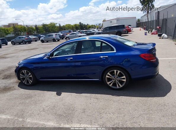 55SWF4JB3JU266078 2018 MERCEDES-BENZ C-CLASS Blue 360 interior view