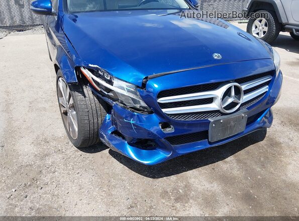 55SWF4JB3JU266078 2018 MERCEDES-BENZ C-CLASS Blue Front view
