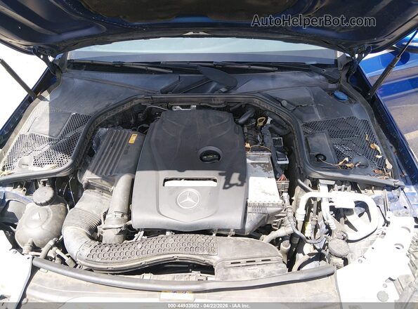 55SWF4JB3JU266078 2018 MERCEDES-BENZ C-CLASS Blue Rear view