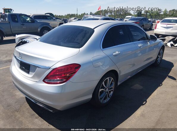 55SWF4JB4GU122449 2016 MERCEDES-BENZ C-CLASS Silver Trasero derecho