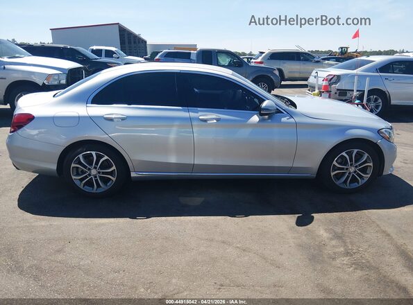 55SWF4JB4GU122449 2016 MERCEDES-BENZ C-CLASS Silver Vista interior trasera