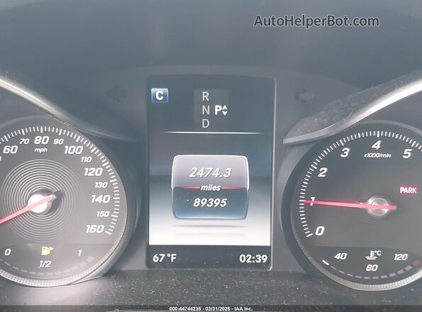55SWF4JB4GU143639 2016 MERCEDES-BENZ C-CLASS White Widok tylnych siedzeń