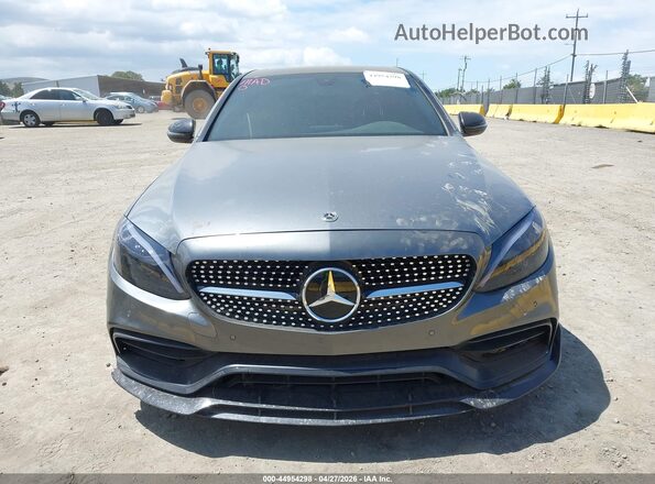 55SWF4JB4JU281625 2018 MERCEDES-BENZ C-CLASS Серый Вид спереди
