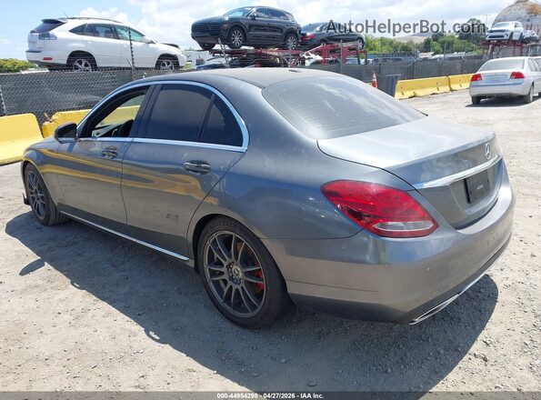 55SWF4JB4JU281625 2018 MERCEDES-BENZ C-CLASS Серый Задняя левая четверть