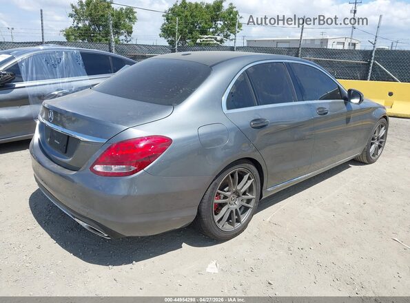 55SWF4JB4JU281625 2018 MERCEDES-BENZ C-CLASS Серый Задняя правая четверть