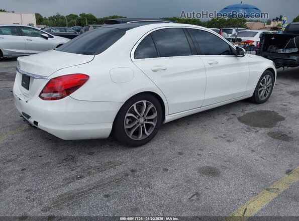 55SWF4JB5HU203025 2017 MERCEDES-BENZ C-CLASS White Հետևի աջ