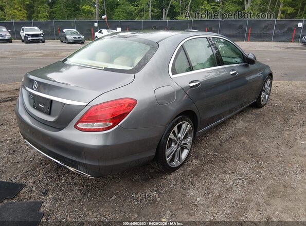 55SWF4JB5HU229222 2017 MERCEDES-BENZ C-CLASS Gray უკანა მარჯვენა