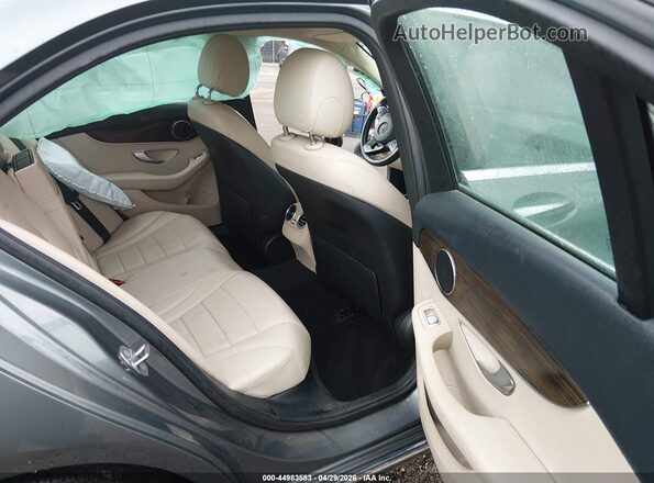 55SWF4JB5HU229222 2017 MERCEDES-BENZ C-CLASS Gray VIN კოდის სტიკერის ხედი